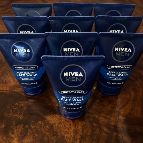 Nivea Men Protect & Care Refreshing Gel Face Wash pack of 10 new