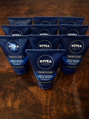 Nivea Men Protect & Care Refreshing Gel Face Wash pack of 10 new