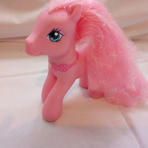 My Little Pony G3 Pinkie Pie figure used, 2007 Hasbro 25th Birthday Celebration