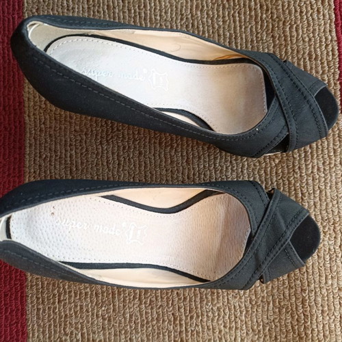 Shoes two pairs new, black platform sandals size 39