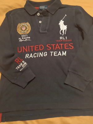 Ralph Lauren μακρυμάνικο polo μεταχειρισμένο, μπλε, για 5 ετών