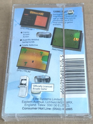 Commando (Encore) Amstrad Cassette like new