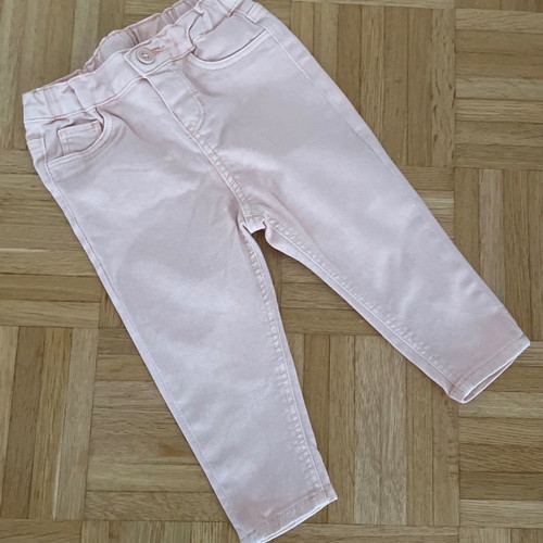 Fabric pants 9-12 months used, light salmon color