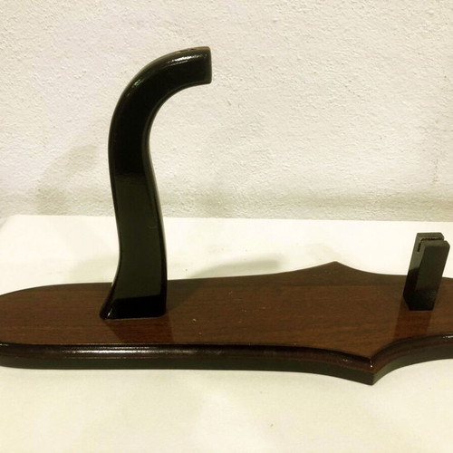 Decorative stainless steel knife with stand like new