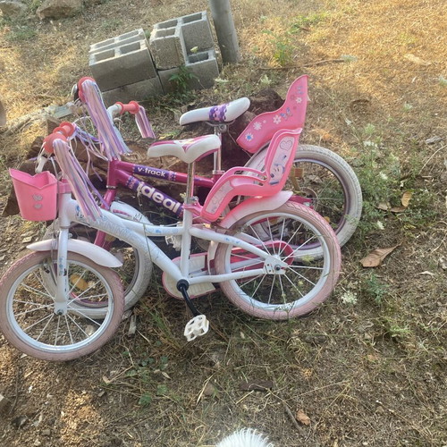 Children's bicycles used, 16 inch Ideal and Minnie for girls