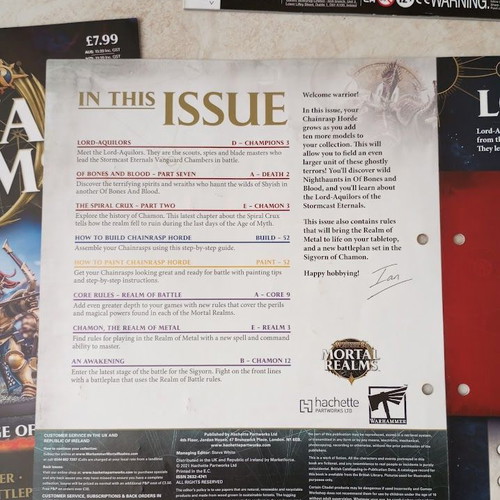Warhammer Age of Sigmar Mortal Realms magazines new