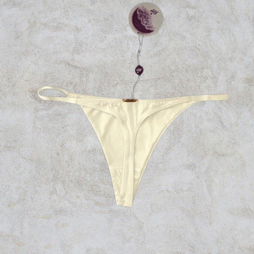 Luna ivory string thong, XLarge