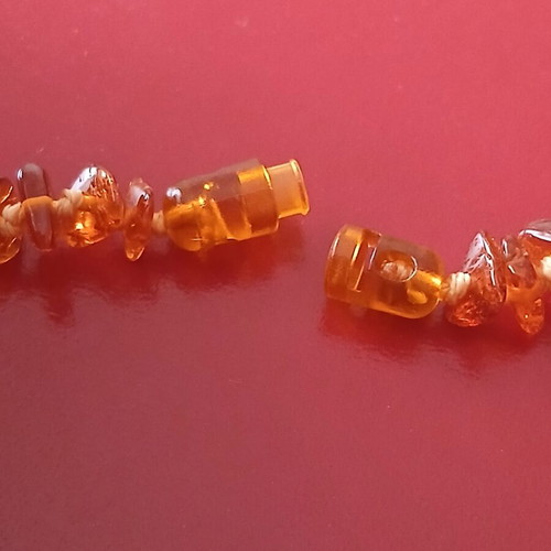 Amber necklace 40 cm, like new, natural small pieces