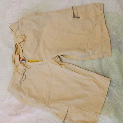 Acne Studios women's shorts used, yellow, size XL
