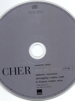 Cher All Or Nothing CD used