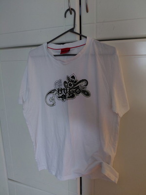 Hugo Boss t shirt used, white, size XL
