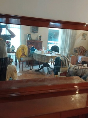 Vintage buffet with mirror like new, 100% solid wood