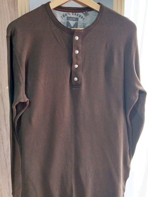Men's Henley shirt Mexx used, brown, size XL