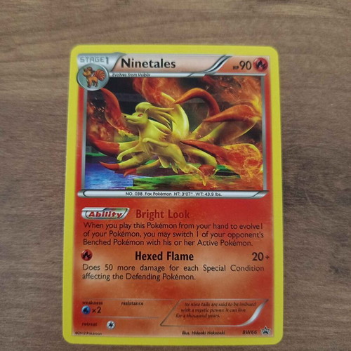 Ninetales BW66 Black & White promo card
