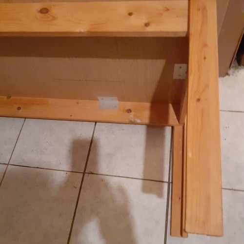 Children's laboratory table pine wood with laminated surface