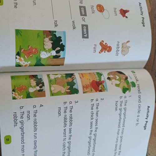 The Gingerbread Man children's book in English