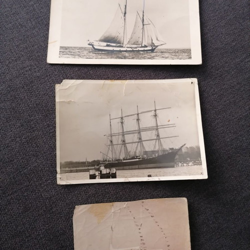 Sailing ship photos used, set of 3