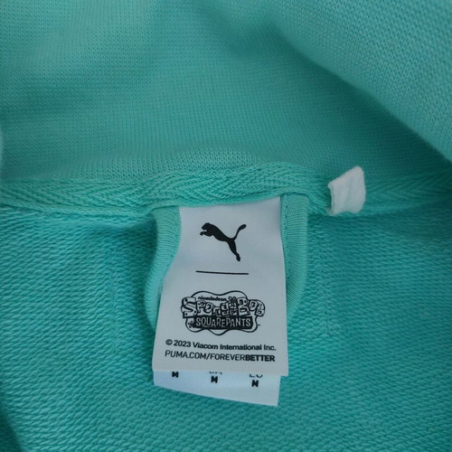 Puma SpongeBob sweatshirt jacket new, turquoise, size M