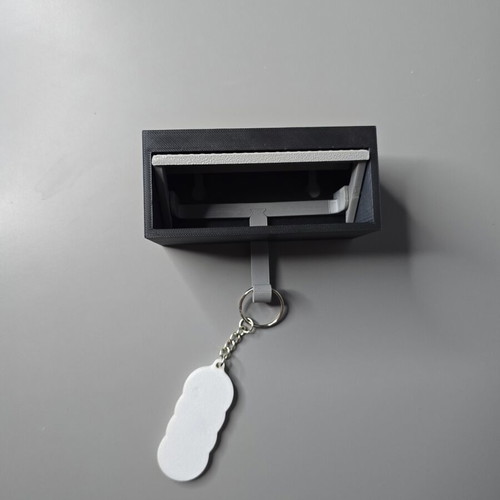 3D printed wall mount hanger with car display and lifting door