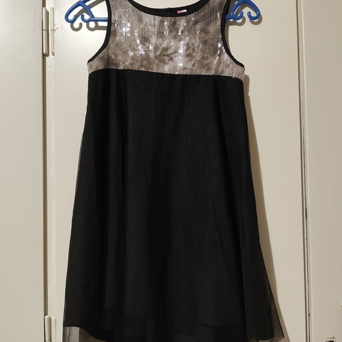 Orchestra official girls' dress with sequins and tulle, size 10 years