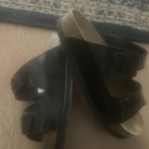 Franklin patent leather slippers size 40 like new, black