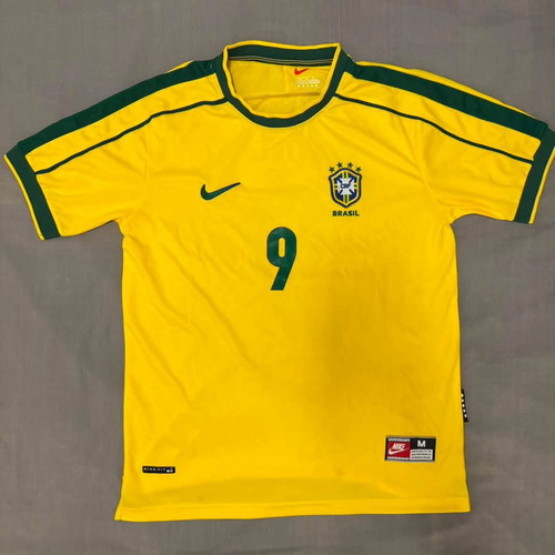 Ronaldo Nazario Brazil 1998 home jersey