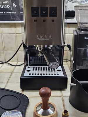 Gaggia Classic μηχανή espresso πίεσης 15bar inox σαν καινούργιο