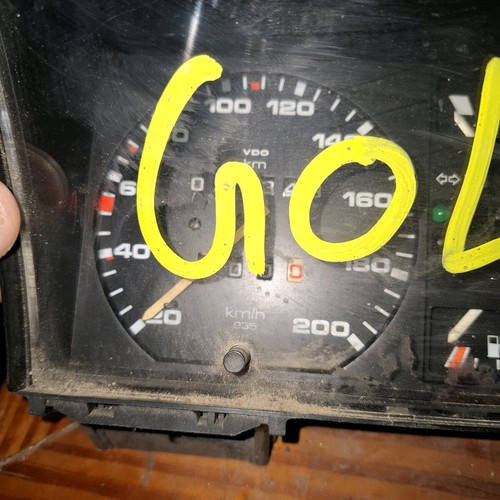 VW Golf 2 dashboard instruments with clock used