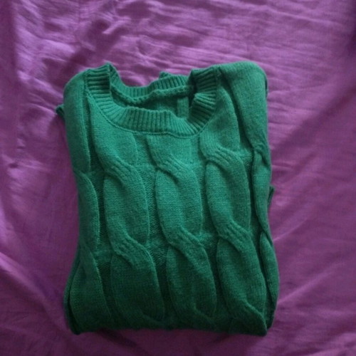 Achilleas Accessories knitted sweater new, green, size M-L