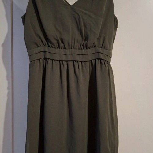 Naf Naf dress in olive color like new, size S