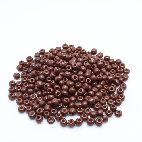 Seed glass beads 3mm new, assorted colors, pack ~580 pcs
