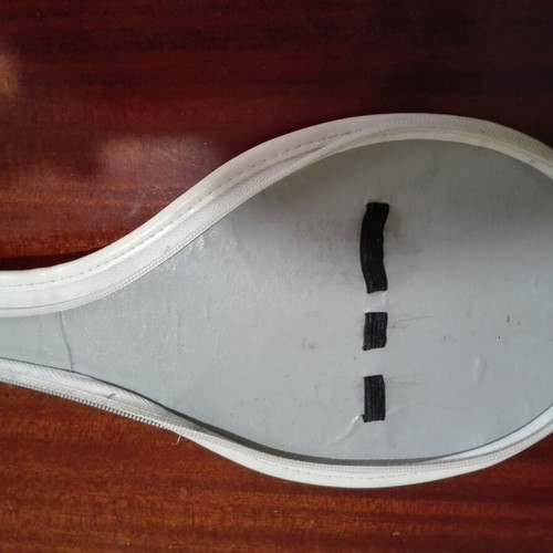 Vintage school pencil case racket used with zipper