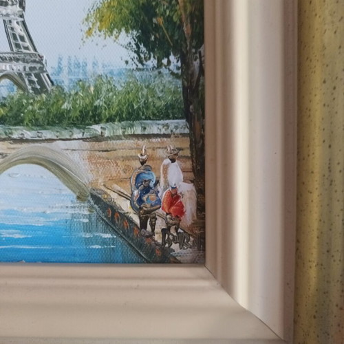 Caroline C.Burnett oil painting on canvas used 33x30 cm