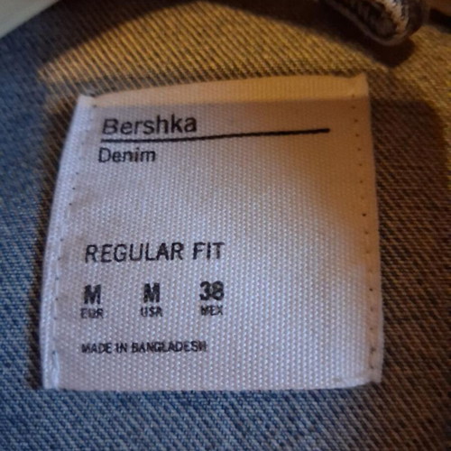 Bershka unisex denim jacket, blue, size M