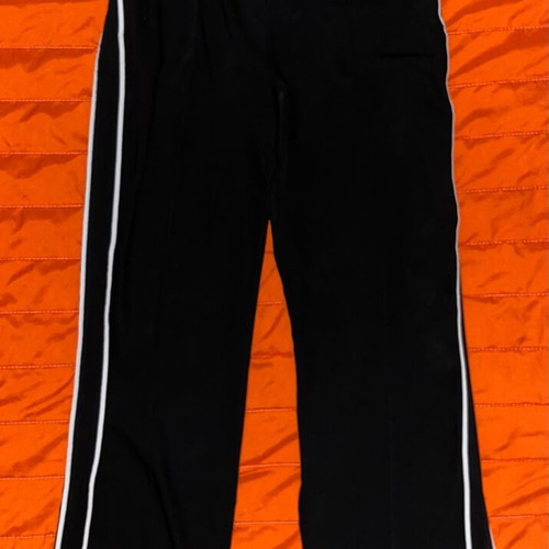 Zara Black Trousers with White Side Stripes like new, size L
