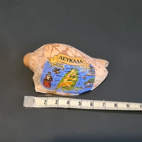 Souvenir shell magnet from Lefkada like new