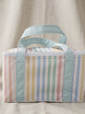 Isothermal bag cooler 5.6L new, pastel stripes