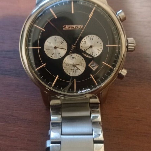 Slazenger SL.9.6151.2.02 wristwatch like new, silver