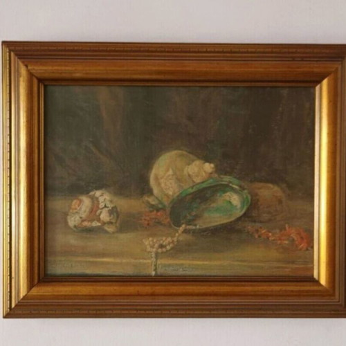 Iakovidis painting used with certificate 45x35 cm