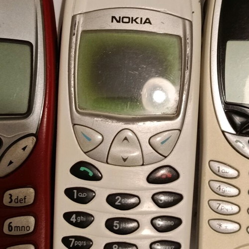 Nokia mobile phones used, set of 4 with batteries