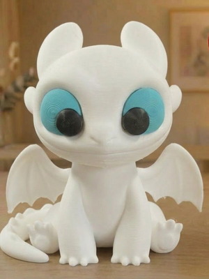 Light Fury figure like new, 11 cm