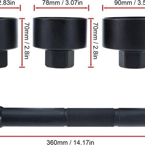 Steering Rack Inner Tie Rod End Removal Tool Set