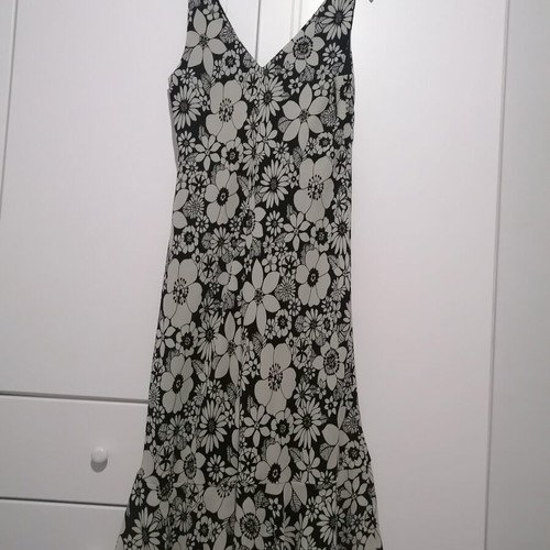 Jonathan Martin midi dress black and white size L like new