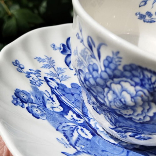 The Kirkwood Blue by Royal Doulton tea cup and saucer set like new