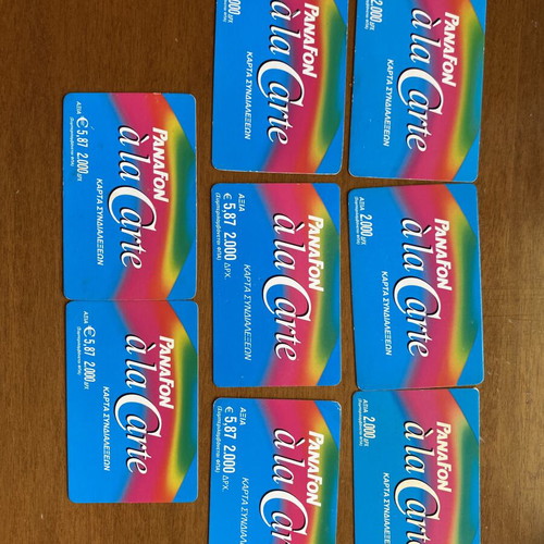 Phone cards pack of 8 like new