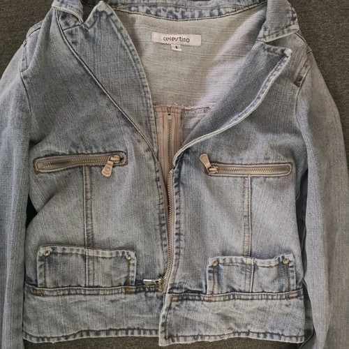 Celestino denim jacket used, blue, size S