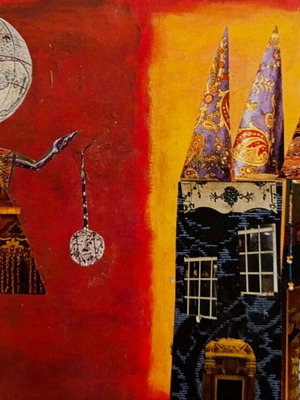Modern art collage print 21x29 on high-quality paper, new