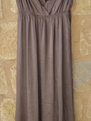 H&M Pleated Maxi Dress with Braided Straps like new, purple