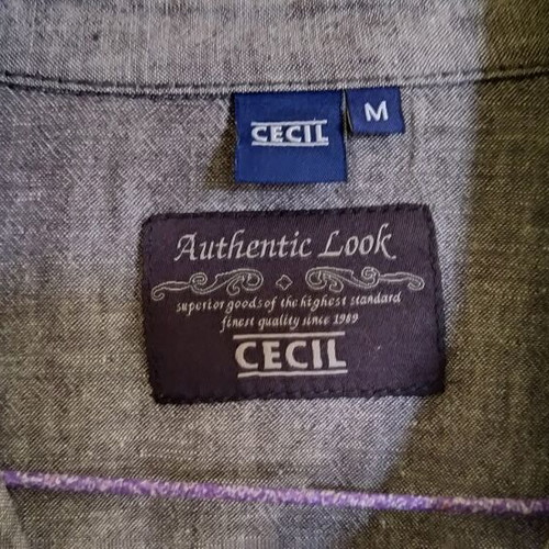 Cecil women's short-sleeve shirt size M like new, gray