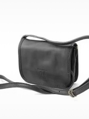 Italian Job Florence leather unisex bag, black